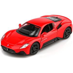 1/36 Scale Maserati MC20 Diecast Model Car,Pull Back Vehicles Toy Cars,Cars Gifts for Boys Girls (Red)