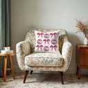 ROXMART Coquette Pink Bow Disco Ball Pillow Covers 18x18, Preppy Girly Room Decor, Trendy Bow Mirror Ball Decorative Pillow Covers for Couch Sofa Girls Bedroom Dorm Apartment (Style06)