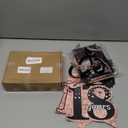 18th Birthday Decorations for Girls, 33pcs Black Rose Gold Happy 18th Birthday Banner 18 Birthday Crown and Sash Balloons Backdrop Hanging Swirls Paper Fans, 18 Years Old Party Supplies Kit