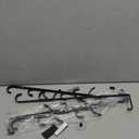 Over The Door Hooks, Metal Door Hooks for Hanging, Over The Door Purse Organizer for Coat Hanger, Back of Shower Door for Hanging Towel Rack Clothes, Hat, Bathroom, Closet (Black-4Packs)