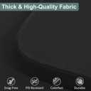 Shinnwa Dining Chair Pads, Patented Design Memory Foam Kitchen Chair Cushions with Ties and Washable Cover, 17" x 16" x 2", Black