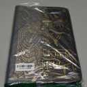 9 Pocket Card Binder, Premium Zip Trading Card Binder, 360 Double Sided Pocket PU Collection Binder, Dragon Design Collector Album, Card Folder for MTG, TCG, Sports Cards (cyan copper)