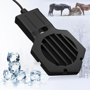 500W Pond Heater, Stock Tank Heater & Submersible Water Heater for Livestock Automatic Thermostat Controller, Non-Conductive Premium Deicer Outdoor Water Heater for Winter