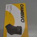 CAMBIVO Ankle Brace for Women & Men, Compression Ankle Support for Sprain & Strain, Achilles Tendonitis, Plantar Fasciitis & Recovery, Ankle Sleeve for Running, Basketball, Football, Daily Use (Small, New Black (Right Foot))