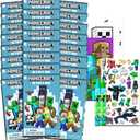 Minecraft Party Favors for Kids Bundle ~ 24 Mini Play Packs with Coloring Books, Stickers, Crayons, More | Minecraft Party Supplies