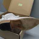 Western Cowboy Boots for Women Embroidered Rhinestones Knee High Cowgirl Boots Pointed Toe Chunky Heel Fashion Retro Classic Tall Boot, 6.5