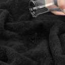 American Soft Linen Luxury 6 Piece Towel Set, 2 Bath Towels 2 Hand Towel 2 Washcloths, 600 GSM 100% Cotton Turkish Towels for Bathroom, Black Towel Sets, 54"L x 27"W, 27 x 54,16 x 28 inches and 2 Washcloths of 13 x 13