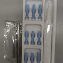 Ear Wax Removal Tool, Multifunctional Spiral Ear Cleaner, Q Grips Earwax Cleaning Tool with 9 Replacement Tips, Washable Ear Wax Removal Kit for Deep Cleaning Ear Picks (Blue and White)