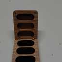 Roycraft Mr & Mrs Wedding Ring Box 3 Slot for Ceremony Engagement Birthday Ring Bearer Box Wooden Engrave Wedding Ring Box- Black Lining
