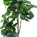 Jocoevol Artificial Fiddle Leaf Tree, 6ft Faux Plant Fake Ficus Lyrata Trees with White Planter, Artificial Fig Trees Floor Plants for House Office Living Room Indoor Home Decor, Housewarming Gift