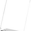 Adjustable Acrylic Sign Holder 8.5"x11", Magnetic Code Sign Menu Stand with Stable Base, Double-Sided Clear Table Paper Display Holder For Office, 8.5"x11" Plastic Stand Up Frames For Store