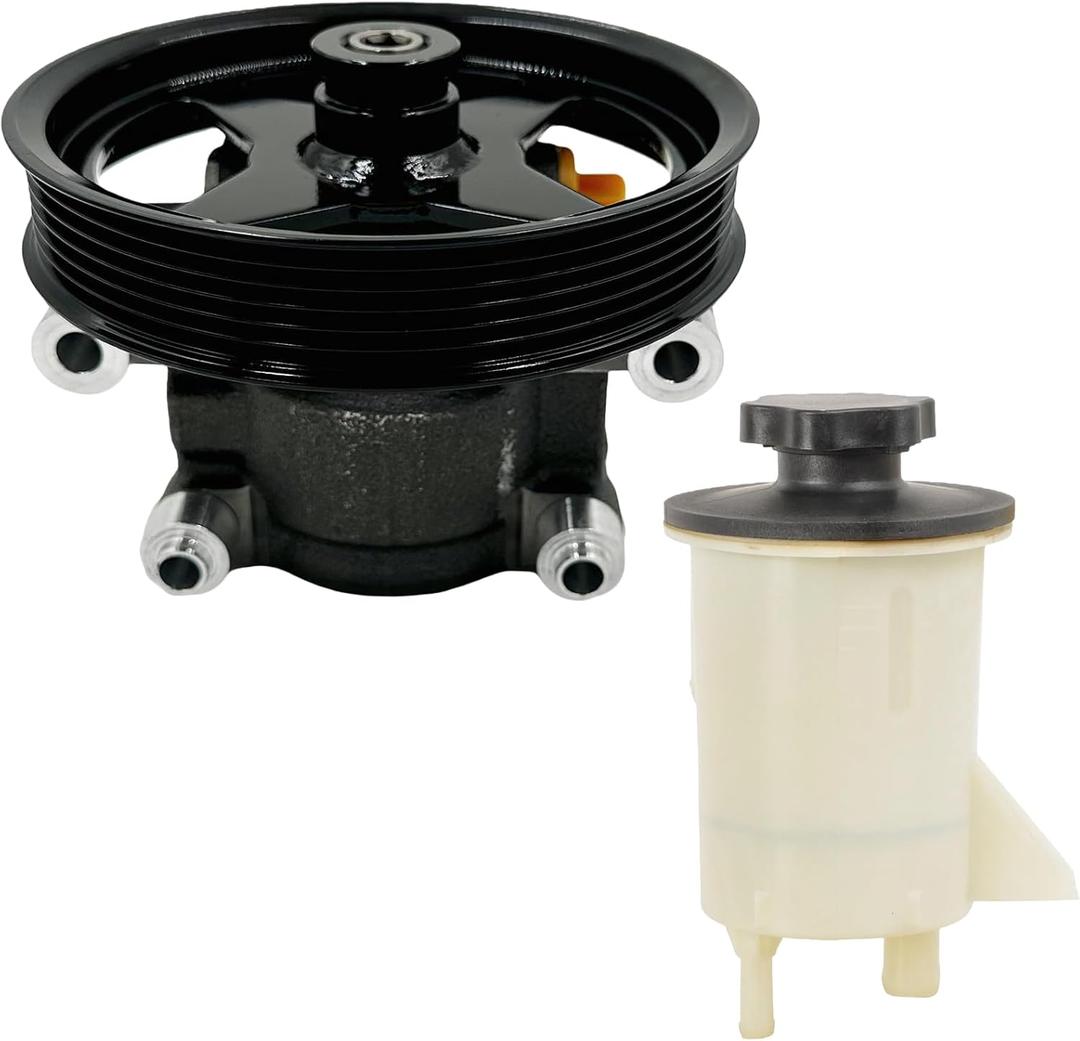 Power Steering Pump with Pulley Reservoir fit for Ford Expedition 2003-2006,for Ford f-150 2004-2008,for Lincoln Mark LT 2006-2008(20-312P1/3R903)