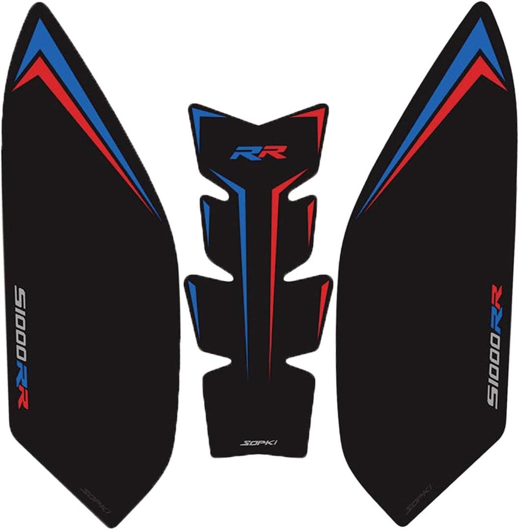 TZMAPU Compatible With S1000R S1000RR,Motorcycle Tank Protector,Non-slip Fuel Tank Sticker Kit Rubber Protective Pads Motorcycle AccessoriesAccessories