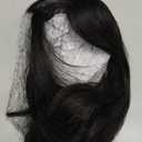 Hair Toppers for Women Real Human Hair, 360 3D Human with Thinning Upgrade Middle Part Clip in Bangs Topper Hair Pieces for Women Daily(Black, 14 Inch-3D-Side)