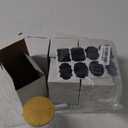 Glass Jars with Bamboo Wooden Airtight Lids 6oz 10oz Spice Jars Food Storage Containers for Home Kitchen, Tea, Salt, Pepper, Spices, Coffee, Herbs, Grains (6 OZ, 6 PCS)