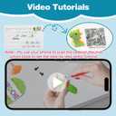 Kaaper Crochet Kit for Beginners for Adults, Learn to Dinosaur Crochet Kit, Crochet Animal Kit Starter Knitting with Step-by-Step Video (Green Dinosaur)