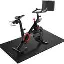 Bike Mat | 6mm Thickness, 30" X 60" Exercise Mats for Treadmill, Rowing Machine, Non-Slip Exercise Equipment Mat for Stationary Spin Bike, Home Gym Workout, Under Mat Protect Hardwood Floor & Carpet