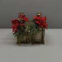 Christmas Decoration Christmas Lanterns with Led Light, Vintage Flickering Flameless Candle Lantern, Decorative Hanging Lantern for Indoor Outdoor Patios Front Porch Table Decor