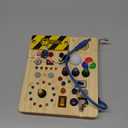 Grarain Busy Board for Toddlers - Montessori Educational Toy for 1-3 Year Old Boys & Girls | Travel-Friendly Sensory Learning Activity | Ideal for Kids with Autism(Clocks Busy Board)