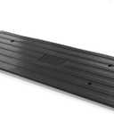 Car Driveway Curb Ramp - Heavy Duty Rubber Threshold Ramp - Also for Loading Dock, Garage, Sidewalk, Truck, Scooter, Bike, Motorcycle, Wheelchair Mobility & Other Vehicle - Pyle PCRBDR24 (1-Pack)