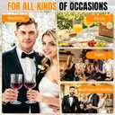 100PCS Plastic Wine Glasses, 7OZ Clear Reusable Plastic Goblets for Wedding