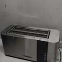 Mueller UltraToast Full Stainless Steel Toaster 4 Slice, Long Extra-Wide Slots for Bagels and Waffles, 6 Browning Levels, LED Display, Cancel/Defrost/Reheat Functions & Removable Tray, Kitchen Gadgets