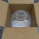 Large Glass Vase, 10 Inches Tall Glass Vases, Clear Glass Vase for Flower, Modern Round Vases for Living Room, Dining Table, Mantle, Shelf, Wedding, Office, Entryway