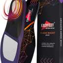 Running Athletic Shoe Insoles Men Women - Sport Insole - Shock Absorption Inserts - Walking Hiking Hockey Tennis Basketball - Orthotic Comfort Cushions Inserts Sneakers (XS (Men 4.5-6.5/Women 5.5-7.5), Violet)