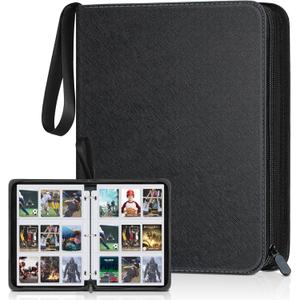900 Pockets Card Binder, Trading Card 9 Pocket Durable Card Holder Album, Baseball Card Protectors for MTC,TCG, Game Cards, Sports Cards (Black)