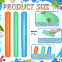 Meooeck 3 Pcs Jumbo Inflatable Pool Noodles 71", Thick Floating Swim Tubes for Pool Party, Large PVC Blow up Noodles for Summer Water Games Fun