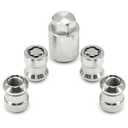 Wheel Lock Lug Nut Set Fit for Honda CR-V 2007-2025 Civic 2016 Accord 2008-2012 Alloy Wheel Lock 4Pcs Replace# 08W42-SCV-101,08W42-SCV-102,08W42-SCV-100, PREO-CV3-066, PREO-HRV-045, PREO-INS-055 (Silver)