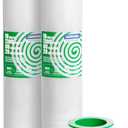 2 Roll Stretch Wrap for Moving with Wrap Holders - 18in Wide, 1300ft Plastic Stretch Wrap Roll for Packing, Wrapping Furniture, Pallet, Luggage, Boxes - Clear Shrink Film - Moving Supplies