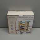 Car Ramp Toys for One Year Old Boy Birthday Gifts, Wooden Montessori Toys for 1 2 Year Old, Race Track Truck Toy with 4 Mini Cars/1 Parking Lot, First Christmas Birthday Gifts for Toddlers 1-3-2-4