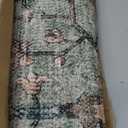 Area Rugs 6'x9' Washable Non-Slip, Floral Vintage Distress Print Pattern Medallion Carpet for Living Room Bedroom Dining Room, Brick Red Rust Neutral Brown Burnt Orange Green