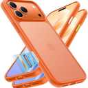 TORRAS for iPhone 17 Pro Case, Beyond Military-Grade Protection, Camera Control Button, DIY Buttons, Translucent Matte Slim Thin Shockproof Hard Back Anti-Scratch case for iPhone 17 Pro, Cosmic Orange