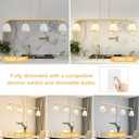 Modern Island Lights for Kitchen,4-Light Farmhouse Chandeliers for Dining Room Linear Pendant Light Fixtures Dining Room Chandelier Over Table Frosted Glass Lampshade Gold Hanging Lamp