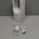 Desk Fan Bladeless, 11.8 Inch Office Fan Small, Quiet, 3 Speed Adjustment, Touch Control, Easy to Clean, Desk Fans Small Quiet, Ideal for Office, Living Room, Bedroom (White/Gold)