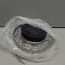 Hanging Solar Lantern Outdoor, 2 Tiers 21 Solar Transparent Acrylic Beaded Chandelier with Cool White LED S Hooks for Garden Yard Patio Gazebo Outside Decor