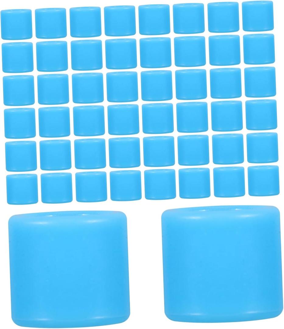 50pcs Pigeon Leg Bands Solid Identification for Racing Quail Small Poultry Fade- Lightweight Fully Closed Structure for (Blue)