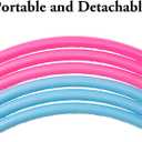 Liberry Kids Exercise Hoop, Detachable & Size Adjustable Toy Hoop, Professional Hoola Rings, Sport Gift in Blue, Pink