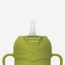 Comotomo Toddler Tumbler 8oz Insulated Sippy Cup with Silicone Straw and Spout, Green