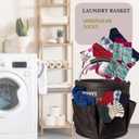 2-Pack Cleaning Caddy - 4.5 Gallon Foldable Organizer with Reinforced Handles, Waterproof Oxford Fabric for Home, Car, Grocery & Utility Use