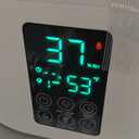 6L Humidifiers for Bedroom Large Room Home, Cool and Warm Humidifier for Baby and Plants Mist Top Fill Desk Humidifiers Essential Oil Diffuser, Quiet with Adjustable Mist, 360°Nozzle-White