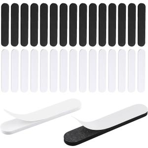 Sloewui Hat Size Reducer, 30 Pack Hat Sizing Tape, Foam Tape for Hats to Make Smaller - Adjustable Hat Fitters Inserts for Cowboy, Western, Panama & Straw Hat (Black + White)​