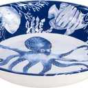 Certified International Sea Life Melamine Large Serving Bowl, 13.75-inch Length