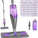 IOPRETTY Spray Mops for Floor Cleaning  Wet Dry Mops with 6 Disposable Pads for Swiffer Powermop  Refillable Bottle for Hardwood Tile Home Kitchen  Absorbs Pet Hair Dust Stains