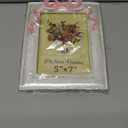 Vintage Picture Frame 5x7 Inch, Ornate Cute Photo Frames with Glass Front, Pink Bow Design, Tabletop & Wall Hanging, Girls Room, Gift Ideas, Pearly White