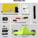 Asiwo Underwater Scooter, Sea Scooter Dual Motors with Action Camera Mount for Kids/Adults, Water Scooter 40M Waterproof for Scuba Diving Snorkeling Pool Sea Adventures