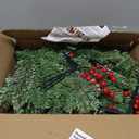 Solar Christmas Tree 30 inch Prelit 2 Set Pathway Porch Christmas Trees Pre-Light LED Battery Operated Outdoor Xmas Decor for Entrance Driveway, Yard, Garden