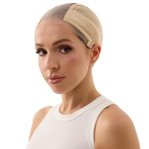 Xiushumyi Lace Wig Cap for Women,Non-Slip Grip Cap Make Your Wigs Glue Free,Wig Caps with Built-in Adjustable Velvet Band for Keeping Wigs in Place (Nude, M)